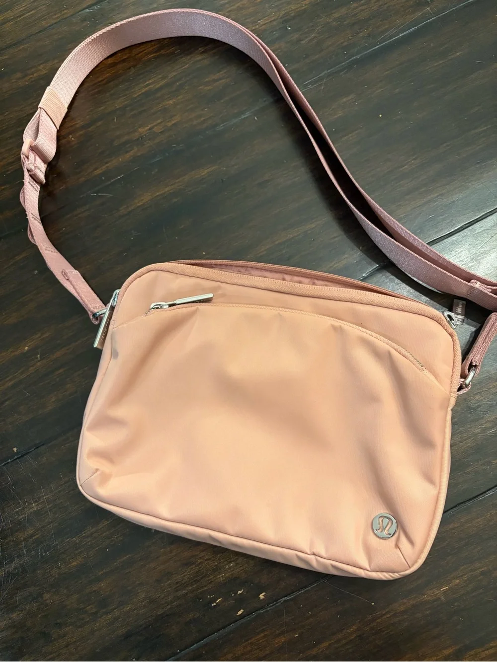 lululemon athletica Blush Pink Crossbody adventure  Bag